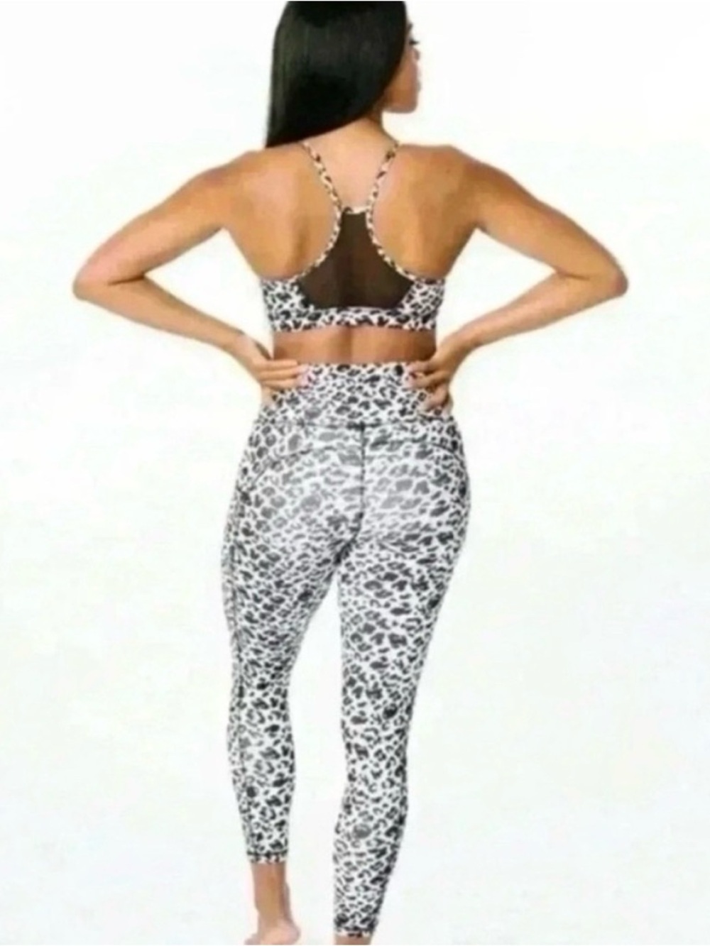 Zyia Active Black White Snow Leopard Print Brilliant
Pocket Workout Leggings - Picture 2 of 9